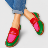 Nyla™ | Mocasines Casual a Contraste