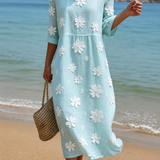 Vestido casual de mujer con estampado floral
