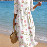 Vestido casual de mujer con estampado floral