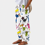 Pantalones Cómodos Gatos Felices