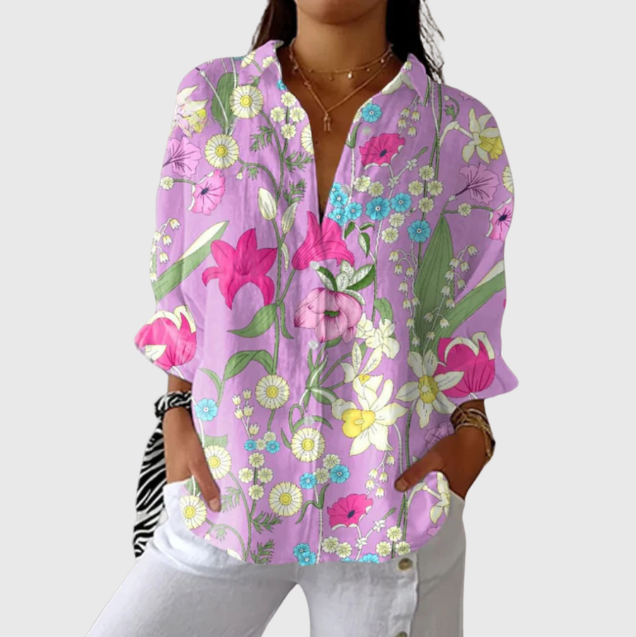 Blusa ligera y colorida con estampado
