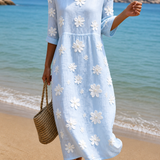 Vestido casual de mujer con estampado floral