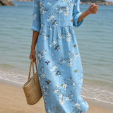 Vestido casual de mujer con estampado floral