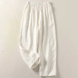 Amalia™ — Pantalón fluido de algodón y lino