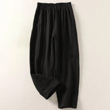 Amalia™ — Pantalón fluido de algodón y lino