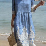 Vestido casual de mujer con estampado floral