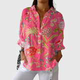 Blusa ligera y colorida estampada