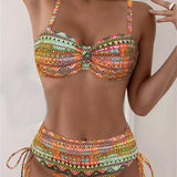 Jada | Conjunto de Bikini con Estampado Étnico Sexy