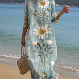 Vestido casual de mujer con estampado floral