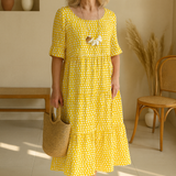 Noémie™ — Vestido midi fluido, elegante y natural