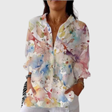 Blusa ligera y colorida con estampado