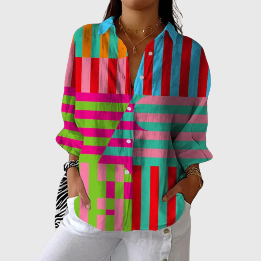 Blusa ligera y colorida con estampado