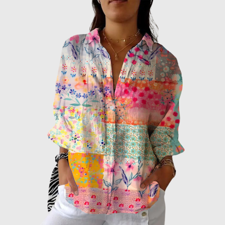 Blusa ligera y colorida con estampado