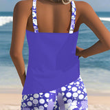 Blanca | Conjunto Tankini que Cubre Barriga y Trasero