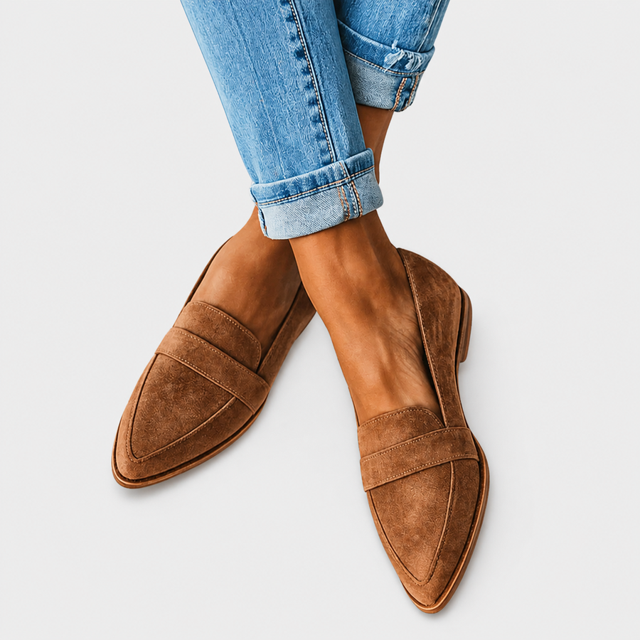 Helen | Pantuflas ortopédicas de ante suave