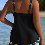 Laura | Tankini a Rayas con Short de Playa