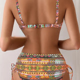 Jada | Conjunto de Bikini con Estampado Étnico Sexy