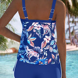 Imke | Tankini Impreso Sin Mangas con Escote en U