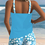 Blanca | Conjunto Tankini que Cubre Barriga y Trasero