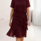 Julia – Vestido Elegante y Fluido con Volantes