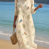 Vestido casual de mujer con estampado floral