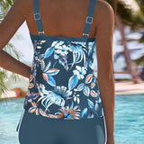 Imke | Tankini Impreso Sin Mangas con Escote en U
