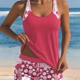 Blanca | Conjunto Tankini que Cubre Barriga y Trasero