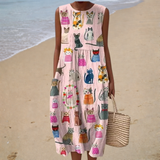 Vestido de verano cómodo sin mangas