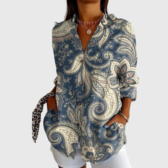 Blusa ligera y colorida con estampado