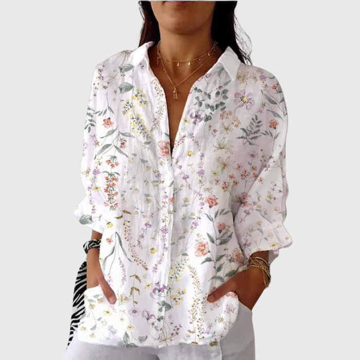Blusa ligera y colorida con estampado