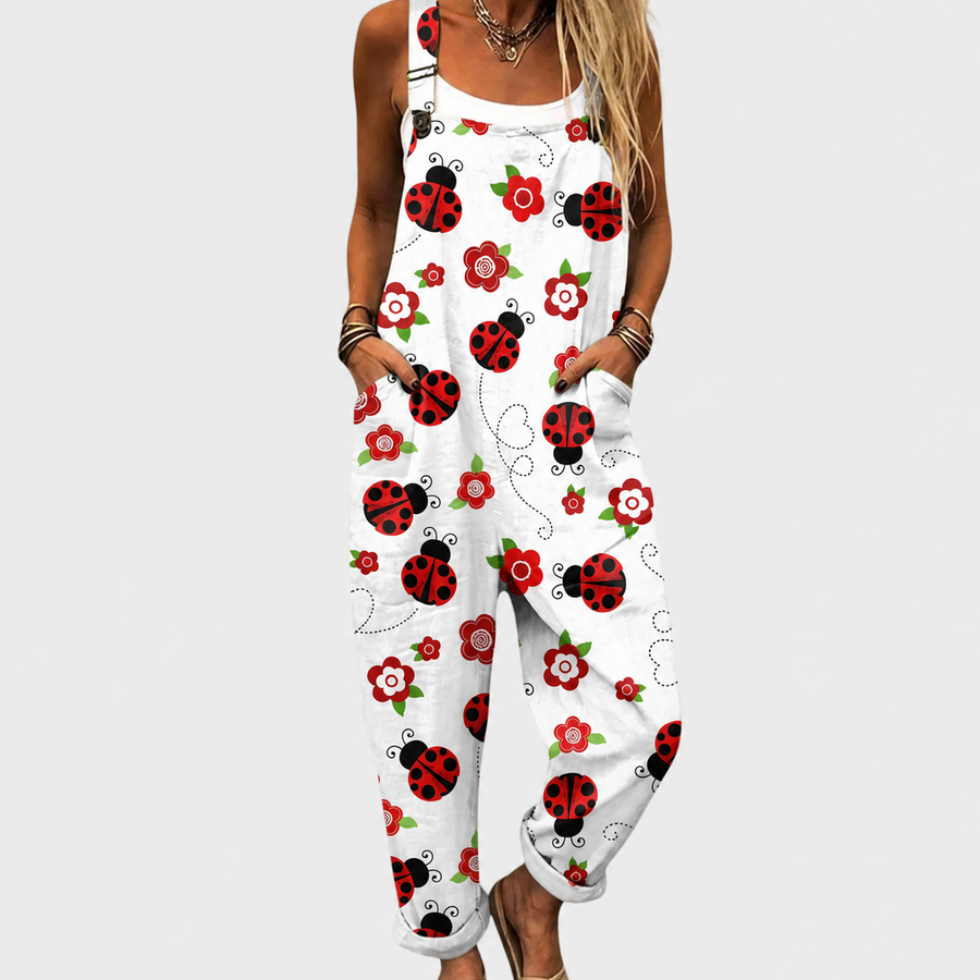 Peto Úrsula blanco estampado