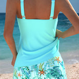 Barbara | Tankini Elegante con Estampado Oceánico
