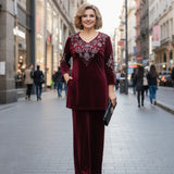 Elvire | Conjunto de Terciopelo Elegante de Dos Piezas