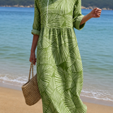Vestido casual de mujer con estampado floral