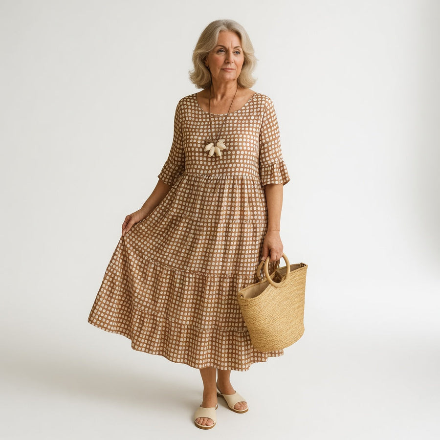 Noémie™ — Vestido midi fluido, elegante y natural