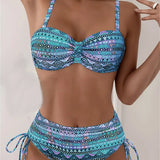Jada | Conjunto de Bikini con Estampado Étnico Sexy