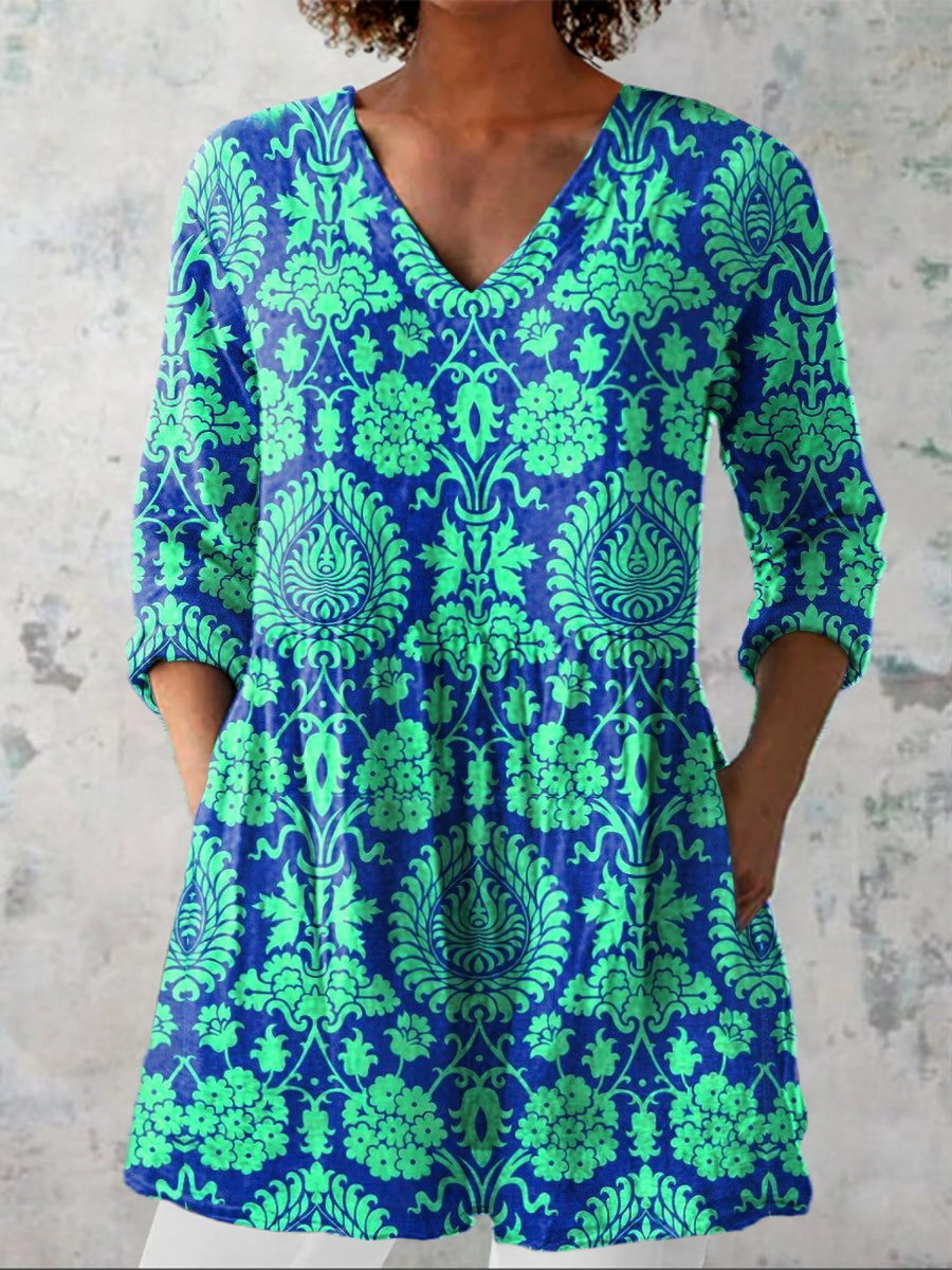 Beatrix | Blusa larga con escote en V