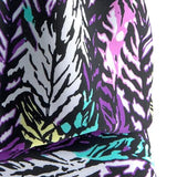 penacho | Conjunto de tankini con estampado de plumas que cubre el vientre