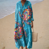 Vestido de Verano Impreso que Realza