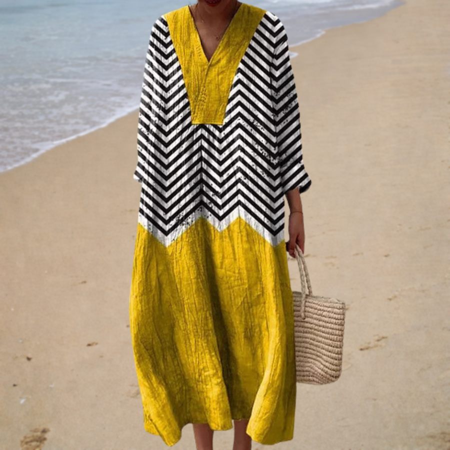 Vestido de verano estampado favorecedor