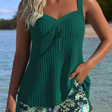 Laura | Tankini a Rayas con Short de Playa