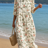 Vestido casual de mujer con estampado floral