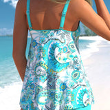Paige | Conjunto de Tankini Floral Vibrante