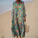 Vestido de Verano Impreso que Realza