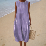 Vestido de verano cómodo sin mangas