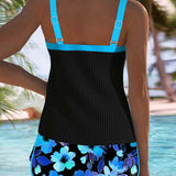 Irene | Conjunto de Tankini de Dos Piezas Elegante