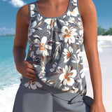 Helena | Tankini floral que favorece la figura sin marcar