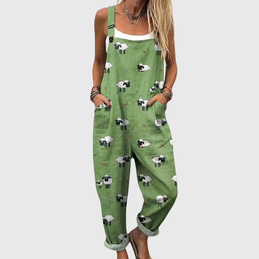 Peto Vicenta verde estampado