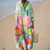 Vestido de verano estampado favorecedor