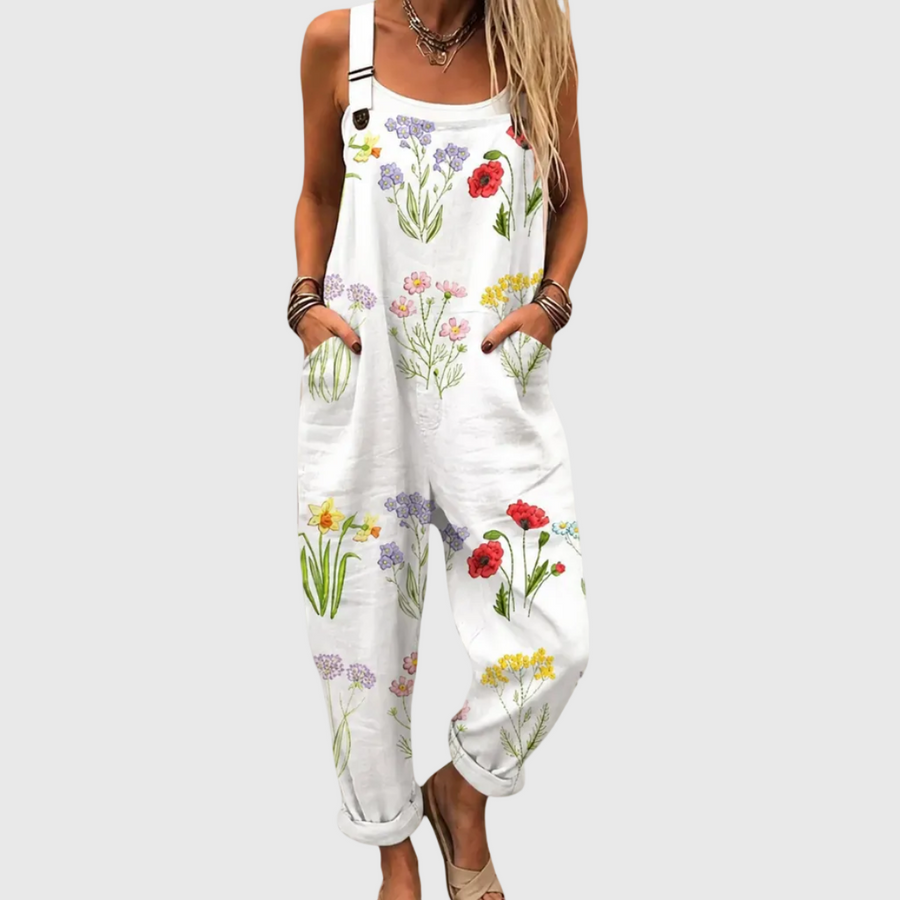 Peto Genoveva blanco estampado